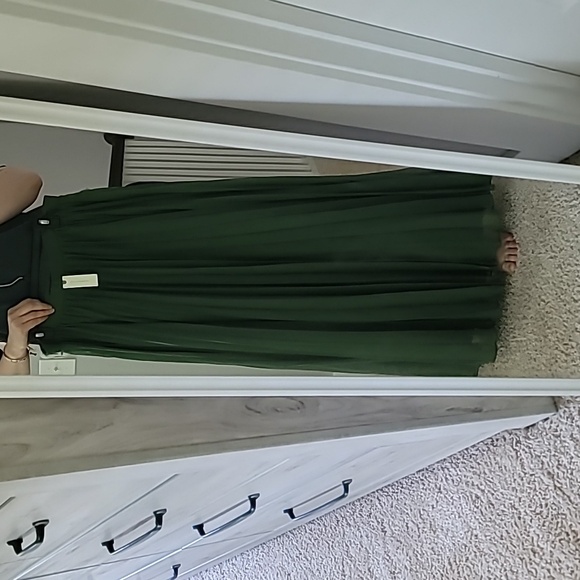 NWT RARE Anthropologie tall girl maxi pleated skirt size L - Picture 9 of 13